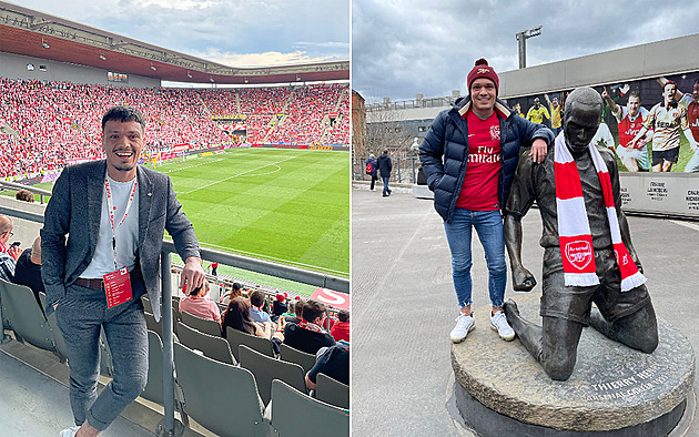 Začínal u stánku v Aston Ville, teď se stará o VIP hosty Slavie. Naše pýcha? Pivo