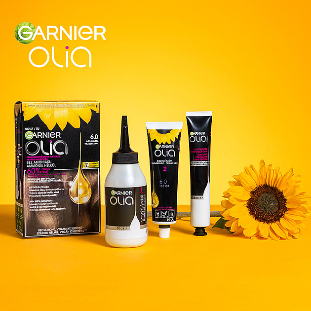 Zářivá barva bez amoniaku? Objevte Garnier Olia